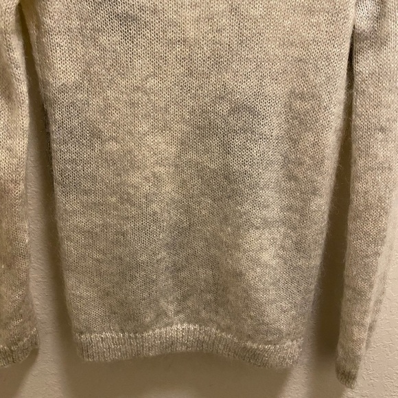 J. Crew Grey Argyle Print Mohair Nylon Wool Grandpa Style Cardigan Size XS - Picture 11 of 11